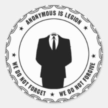 anonym aufkleber
