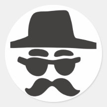 anonym - Typ Runde Aufkleber