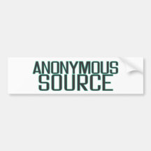 Anonyme Quelle Auto Aufkleber
