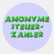 Anonyme Steuerzahler Stickers