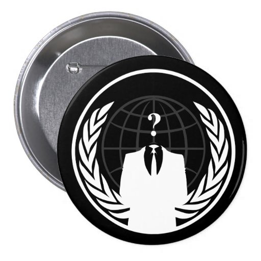 Anonymer internationaler schwarzer Knopf Button