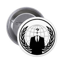 Anonymer Knopf Anstecknadelbuttons