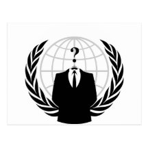 Anonymer Patriotismus Postkarte