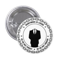 Anonymes Abzeichen Anstecknadel
