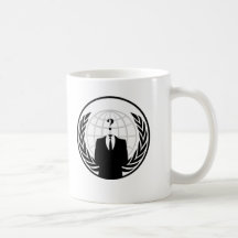 Anonymes internationales Logo Teetassen