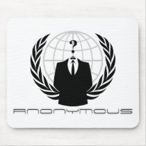 Anonymes Mousepad Weiß mousepads