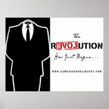 Anonymes Revolutions-Plakat