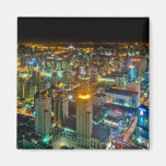 Ansicht über Bangkok nachts von Baiyoke Turm II Magnete