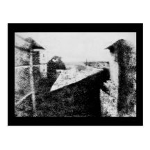 Ansicht vom Fenster bei Le Gras, erste Fotografie Postkarten