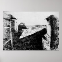 Ansicht vom Fenster bei Le Gras, Joseph Niepce Posterdrucke