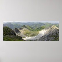 Ansicht von Mondscheinspitze Plakatdruck