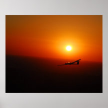Ansteigen mit einem Texas-Sonnenuntergang Plakat