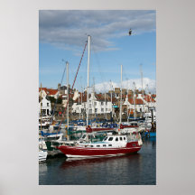 Anstruther Hafen-Hafen-Plakat-Druck