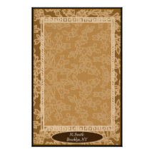 antaustat Sepia Bedrucktes Papier