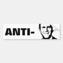 ANTI-BUSH - Anti-George W Bush Autoaufkleber