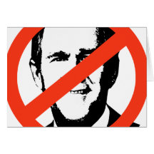 ANTI-BUSH - Anti-George W Bush Grußkarte