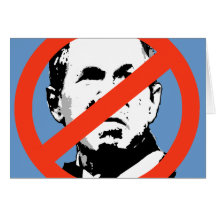 ANTI-BUSH - Anti-George W Bush Grußkarte