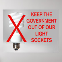 Anti-CFL Plakatdrucke