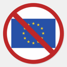 Anti-EU-Aufkleber