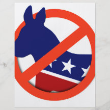 Anti-Liberal/Anti-Demokrat Personalisierte Flyer