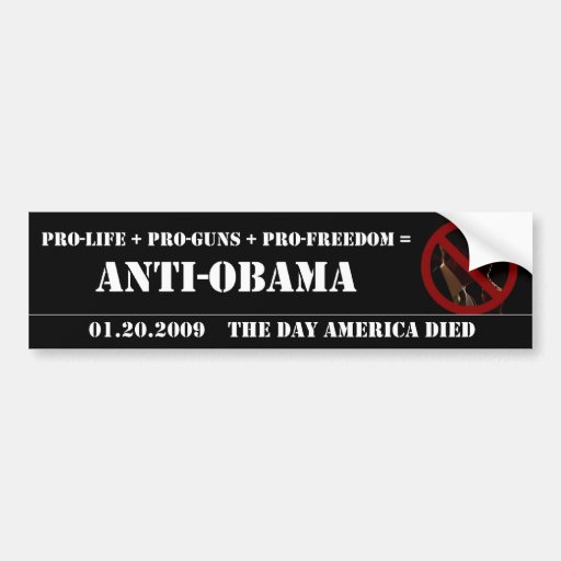ANTI-OBAMA AUTOAUFKLEBER
