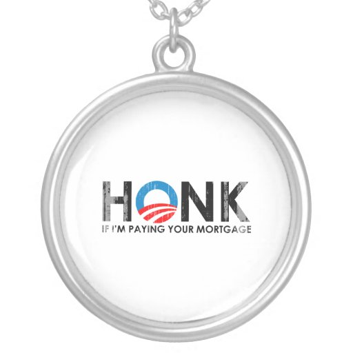 ANTI-OBAMA AUTOAUFKLEBER - HONK WENN DAS ZAHLEN IM HALSKETTEN