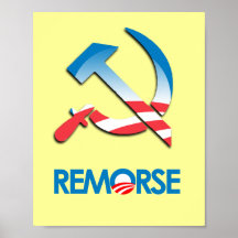 Anti-Obama-Autoaufkleber - Remorse Plakate