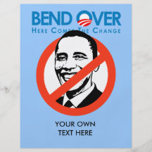Anti-Obama - Biegung vorbei für Änderung Flyerdesign