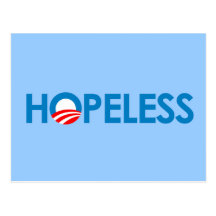 Anti-Obama - HOFFNUNGSLOS Postkarten