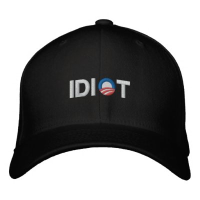 ANTI-OBAMA - IDIOT BASEBALLKAPPE
