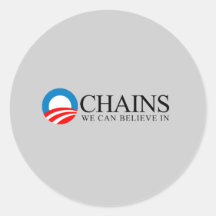 Anti-Obama - Ketten, die wir herein glauben können Sticker