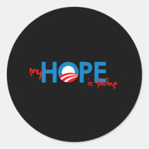 Anti-Obama - meine HOFFNUNG verblaßt Aufkleber