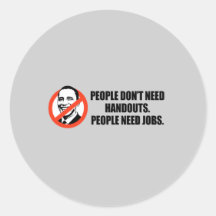 Anti-Obama-T-Shirt - Leutebedarfsjobs Stickers