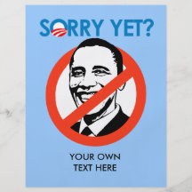 Anti-Obama - traurig schon Flyerdesign