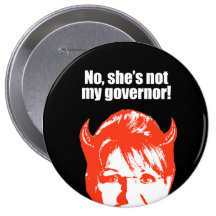 ANTI-PALIN - Kein ist sie nicht mein Gouverneur Anstecknadelbutton