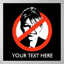 Anti-Palin Plakat/kundenspezifischer Text