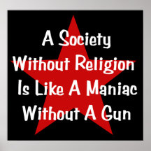 Anti-Religion Zitat Posterdrucke