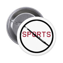 Anti-Sport Flöte Anstecknadelbutton
