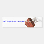 Anti-Vegetarier Autoaufkleber