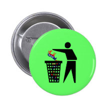 Antidemokraten Anstecknadelbuttons