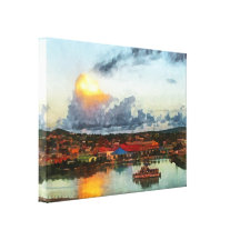 Antigua-Abend Gespannte Galeriedrucke