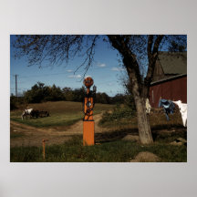 Antike Gas-Pumpe Plakatdruck