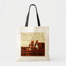 Antike lederne Bücher Tasche