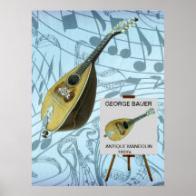 ANTIKE MANDOLIN-POSTER