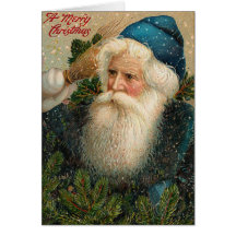 Antike Sankt-Weihnachtskarte