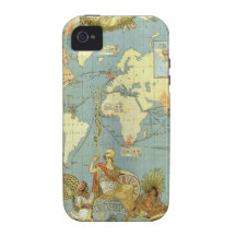 Antike Weltkarte, Britisches Imperium, 1886 Vibe iPhone 4 Hülle