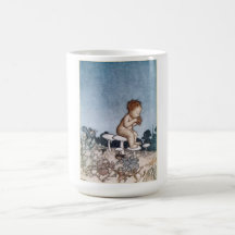 Antiker Arthur Rackham Peter Pan Kaffee Haferl