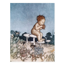 Antiker Arthur Rackham Peter Pan Postkarte