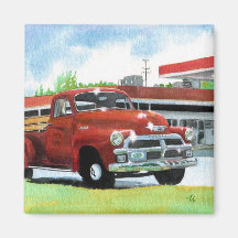 Antiker Magnet des LKW-1954 Magnete