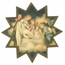 Antiker Stern/Engels-Verzierung Acryl Ausschnitt